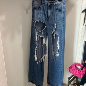 tears jeans